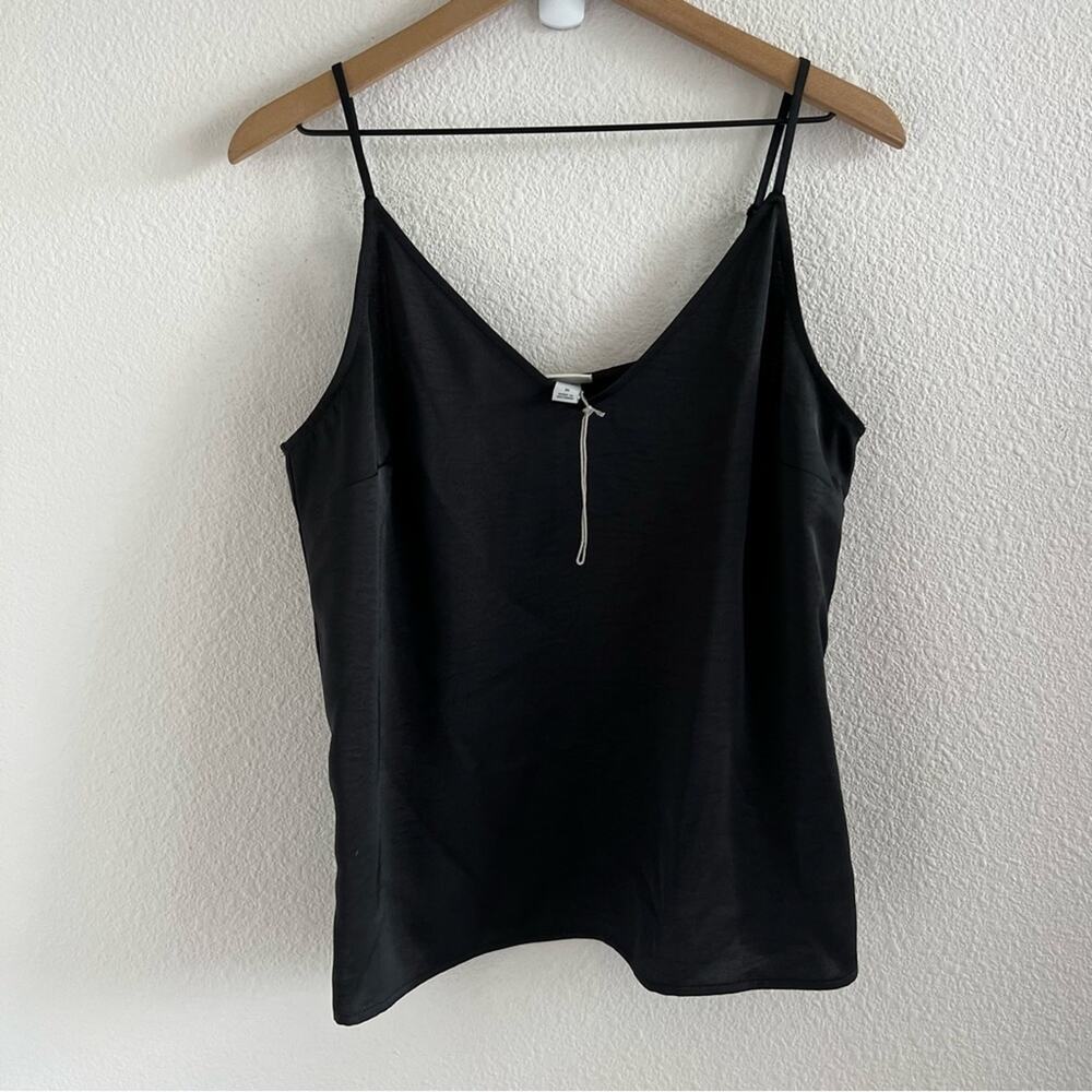 NWOT A New Day Black Slip Tank Cami Casual Trendy Contemporary Neutral Medium